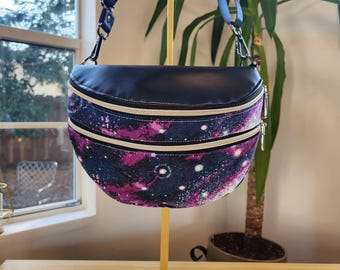 Riñonera/Bandolera – Riñonera o bandolera hecha a mano con bolsillos con cremallera y correa ajustable