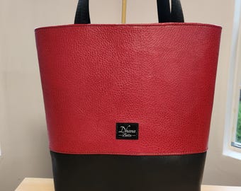 Bolso de mano sencillo con correas para el hombro: bolso resistente para uso diario, bolso minimalista reutilizable.