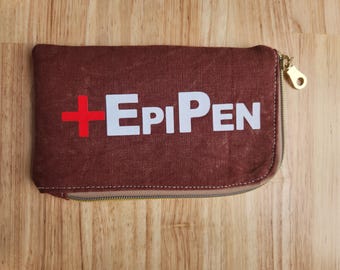 Porta EpiPen médico: etiqueta transparente, organizador de bolsas, listo para emergencias