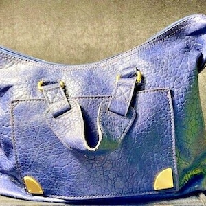 Vintage Tommy Hilfiger Crossbody Leather Purse Blue
