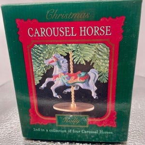 Hallmark Ornament Carousel Horse Collection 1989 - Holly