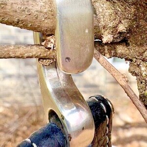 Brighton Black B10523 Buckle & Hook Leather Belt Size Small image 4