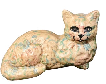 Vintage Cat Figurine Signed by DONA WHITE - Whatchamacallits - Rare