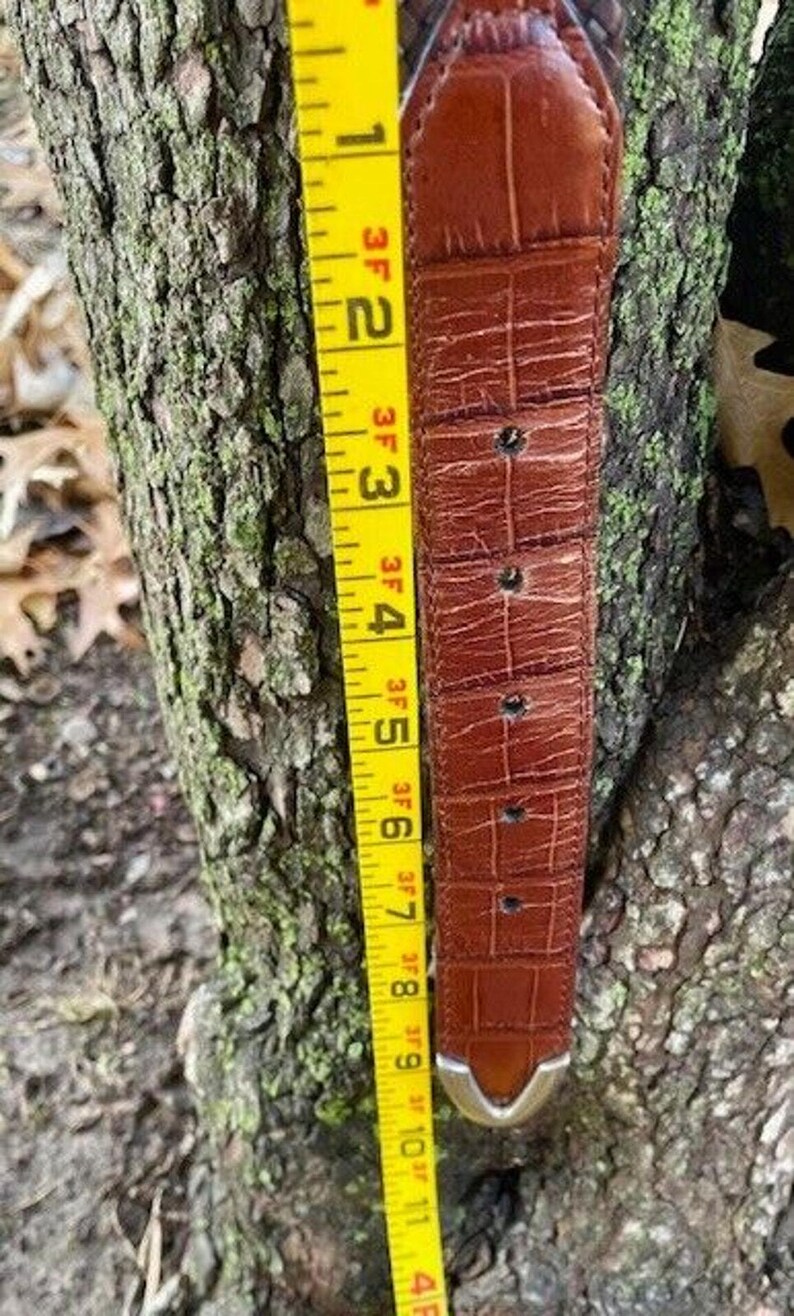 Vintage Men's Brighton Leather Belt M10055 Size 40 image 9