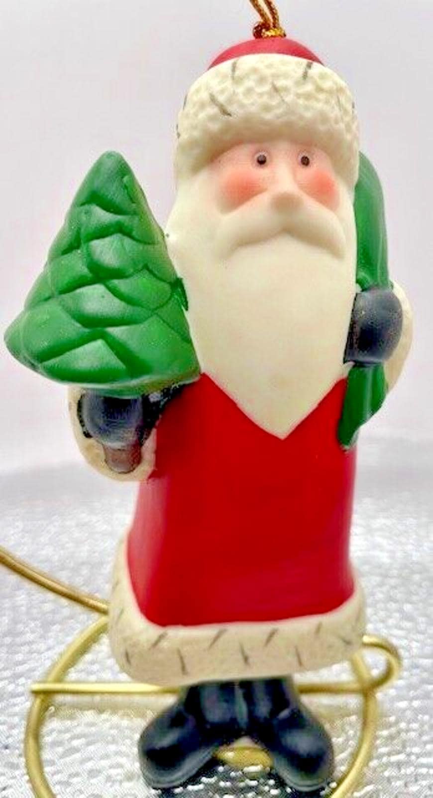 サンタクロース 置物 陶器製 サンタクロースベル Giftco Inc. クリスマスオーナメント 陶器製置物