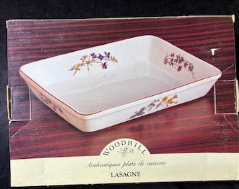Woodhill Lasagne Floral Bakeware Casserole Baking Dish 13620 In Box New