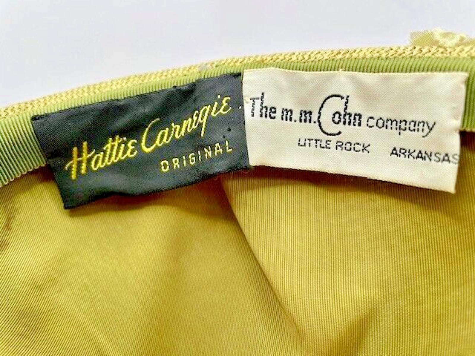 Women\'s Hat Hattie Carnegie Original The M.M. Cohn Company Little Rock, Ar RARE Hattie Carnegie Hats - Etsy main image 3