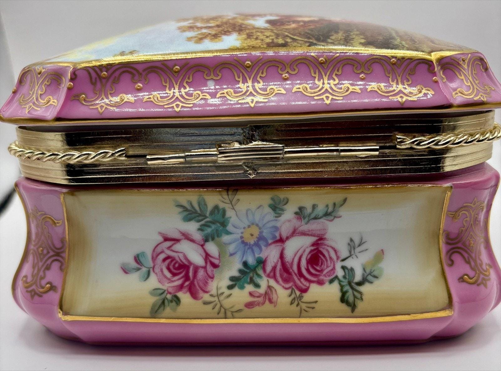Andrea by Sadek Porcelain Jewelry Music Box 