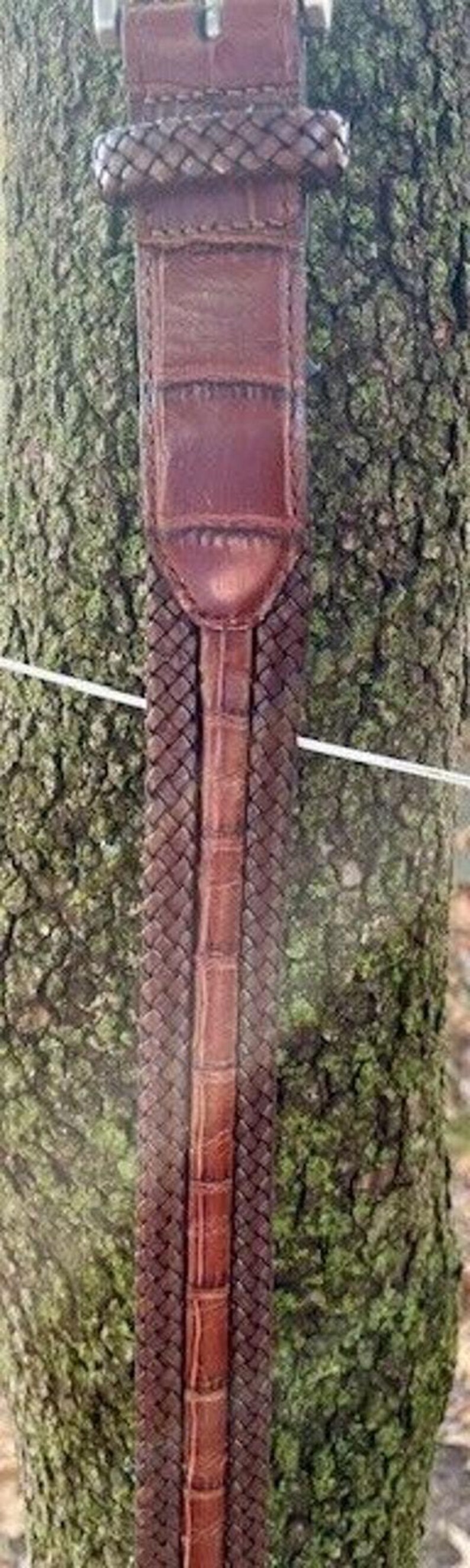 Vintage Men's Brighton Leather Belt M10055 Size 40 image 3