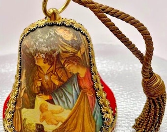 Vintage Reuge Bell Music Box Christmas Western Germany Swiss