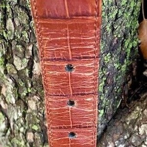 Vintage Men's Brighton Leather Belt M10055 Size 40 image 8