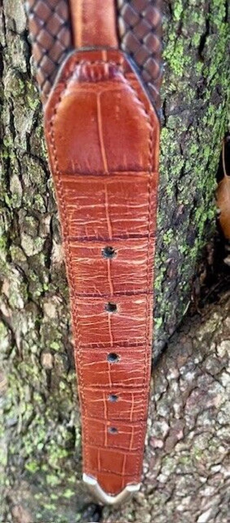 Vintage Men's Brighton Leather Belt M10055 Size 40 image 8