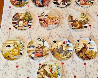12 Days Of Christmas Collectors Plates 12 different Plates New In Original Box