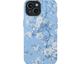 Dark Academia Toile MagSafe Case, Gothic Moody Impact iPhone Cover, Victorian Premium Phone Case, Dark Aesthetic Gift for Her