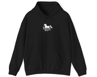 Sleipnir Norse Hoodie, Odin Eight Legged Horse Sweatshirt, Viking Pagan Pullover, Asatru Heathen Gift, Witchy Hoodie