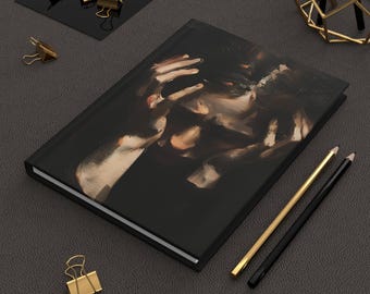 Cottagecore Grief Journal, Pressed Flower Mourning Diary, Dark Romantic Notebook, Whimsigoth Writing Journal, Aesthetic Poetry Notebook