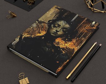 Solitude Melancholy Journal, Minimalist Dark Academia Diary, Introvert Notebook, Sad Girl Hardcover, Poet Retreat Gift