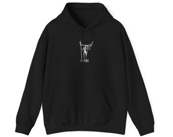 Skaði Norse Goddess Hoodie, Winter Huntress Sweatshirt, Viking Pagan Pullover, Asatru Ski Goddess Apparel, Witchy Hoodie