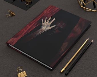 Haunted Ghost Story Journal, Gothic Horror Notebook, Paranormal Diary, Halloween Writing Gift, Cryptid Hunter Hardcover