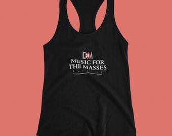 Camiseta de la gira Music for the Masses de Depeche Mode de 1987, camiseta vintage de New Wave Synth Pop, regalo para fans de la música de los 80