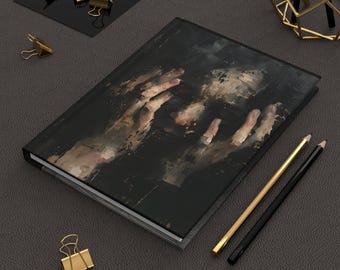 Dark Academia Grief Journal, Memento Mori Hardcover Notebook, Gothic Mourning Diary, Victorian Melancholy Journal, Aesthetic Writing Gift