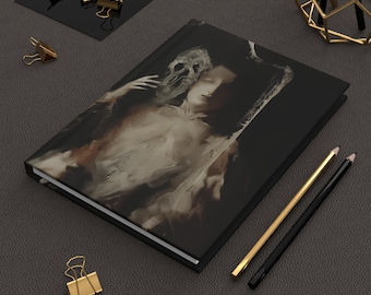 Apparition Journal, Ghost Story Notebook, Spectral Gothic Diary, Haunted Hardcover, Paranormal Grimoire, Dark Academia