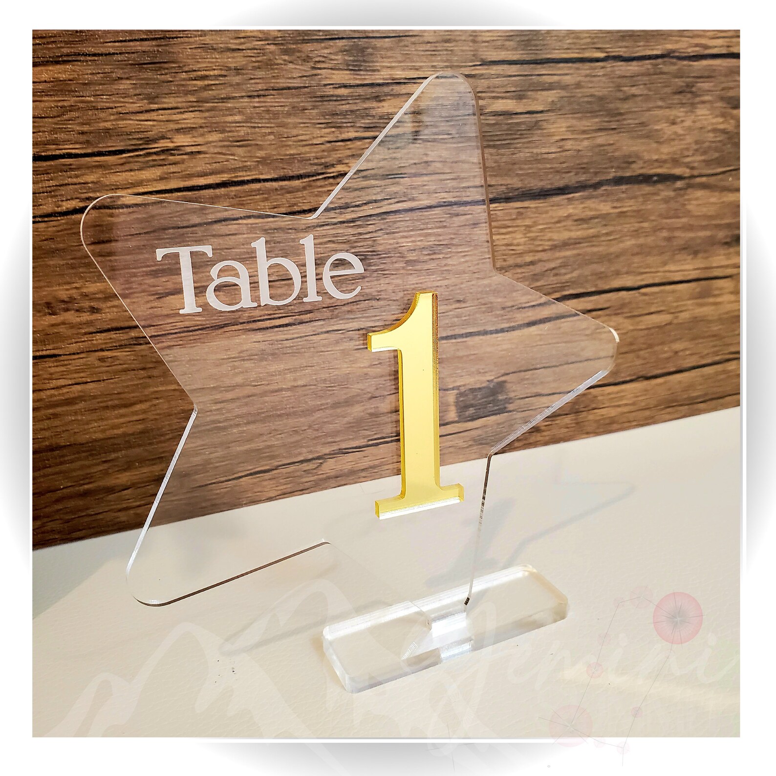 Large Star Table Numbers Star Table Numbers, Wedding Table Numbers, Table Number for Receptions ...