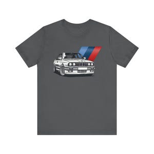 Camiseta E30 M3 com Ilustração Artística. Camiseta - Várias Cores - Bimmer, Bimma E30 M3 - Camiseta Unissex de Manga Curta em Malha