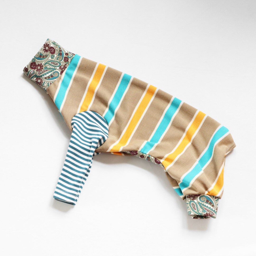 Italian Greyhound Catneydogney Pattern Print Upcycled Dog Jumpsuit ...
