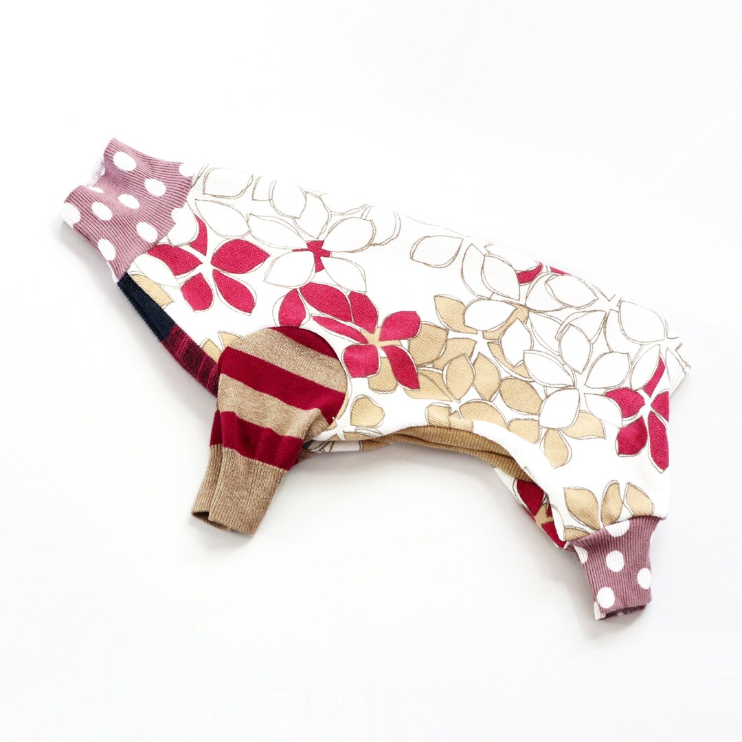 Italian Greyhound Catneydogney Pattern Print Upcycled Dog Jumpsuit ...