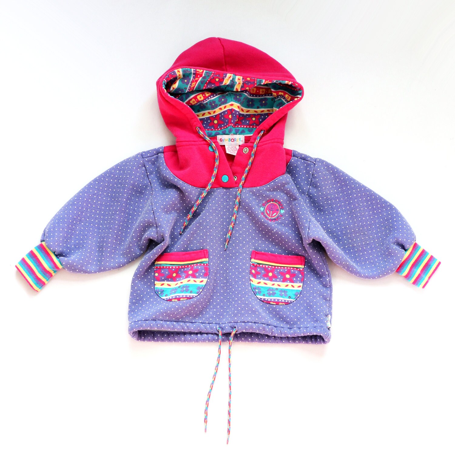 Vtg Vintage Gymboree Hoodie Hooded Sweatshirt Pullover Jumper