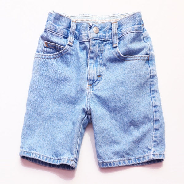 Vintage vtg LEE light blue jeans denim 80s eighties style 90s nineties jean slim 6x child youth boy boys girl girls made in USA kids shorts