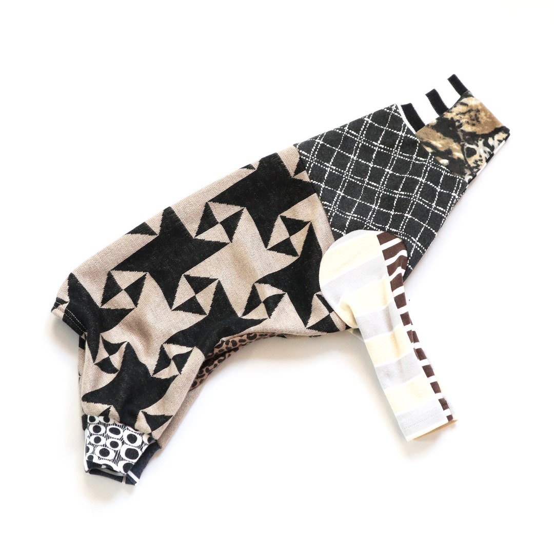 Italian Greyhound Catneydogney Pattern Print Upcycled Dog Jumpsuit ...