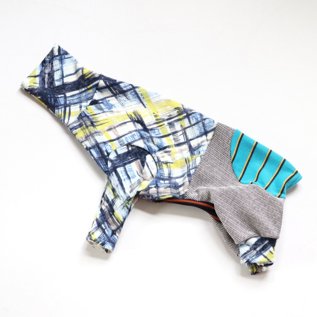 Italian Greyhound Catneydogney Pattern Print Upcycled Dog Jumpsuit ...