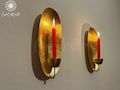 Moroccan Oval Wall Sconce , Oval Brass Gold Leaf Candle Holder Wall Light, Moroccan Brass Wall Light Modern Design , Blackfriday