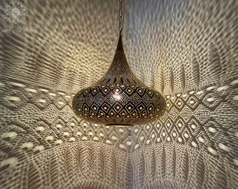 Moroccan Pendant Lamp,Handmade Copper Lamp, Traditional Ceiling Light, Moroccan Lighting, Bohemian Ceiling Light, Vintage Moroccan Lantern