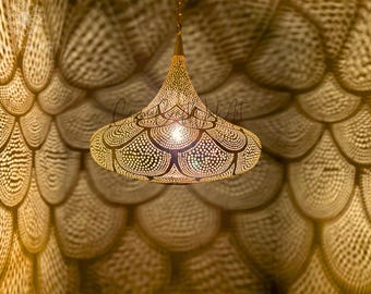 Brass Pendant Lamp, Moroccan Brass Pendant Lamp, Pendant Lamp,Light Fixtures, Pendant Lighting, Simple Moroccan Pendant Lamp