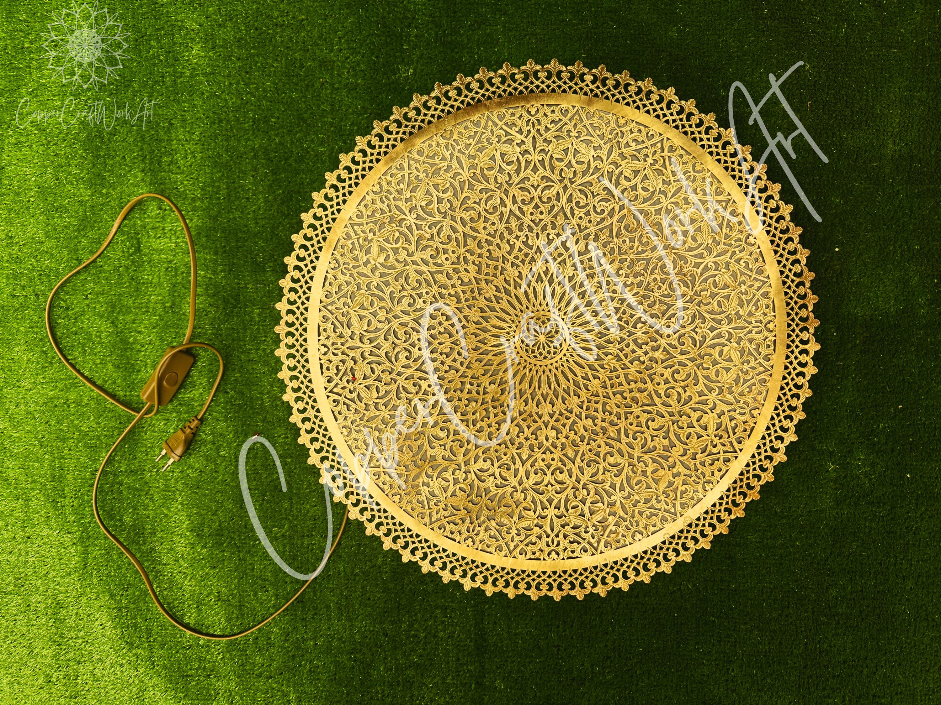 Handmade Moroccan Copper Wall Lamp – Unique Bohemian Accent