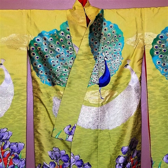 Vintage Japanese Wedding Kimono Uchikake Bridal G… - image 5