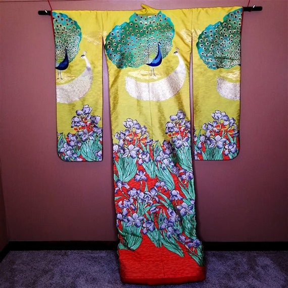 Vintage Japanese Wedding Kimono Uchikake Bridal G… - image 2