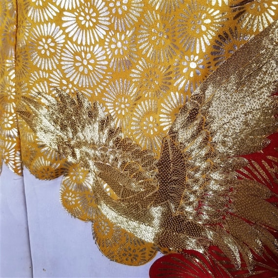 Vintage Japanese Wedding Kimono Uchikake Bridal G… - image 7