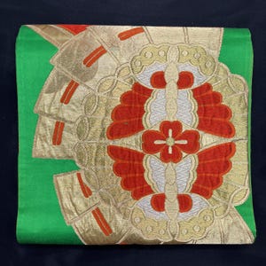 Vintage Japanese Obi Kimono Belt Fukuro Style Silk Sash - Golden Age