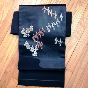 Vintage Japanese Obi Kimono Belt Nagoya Style Silk Sash - Dance Performance