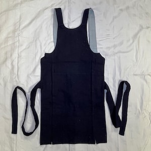 Vintage Japanese Indigo Apron Artisan Shop Keeper Heavy Cotton Collectible - Child Sized