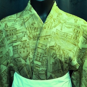 Vintage japonés kimono formal seda mujer kimono seda auténtica - ARQUITECTURA