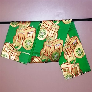 Vintage Japanese Obi Kimono Belt Fukuro Style Silk Sash - Parade of Carts