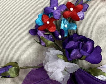 Vintage Japanese Kanzashi Hair Pin – Kimono Floral Hair  display picture 1