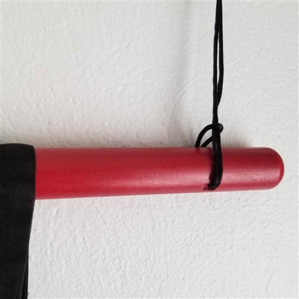 60" Kimono Display Rod Wooden Hanger Pole For Japanese Kimono Haori Wall Hanging - RED