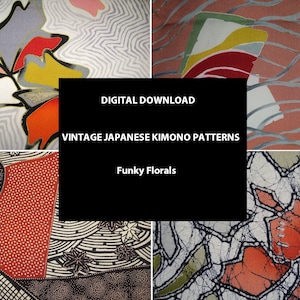 Digital Download Vintage Japanese Kimono Pattern - Katagami
