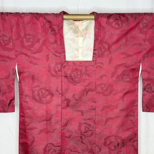 Vintage Japanese Michiyuki Jacket Kimono Coat Woman's - Rose Garden